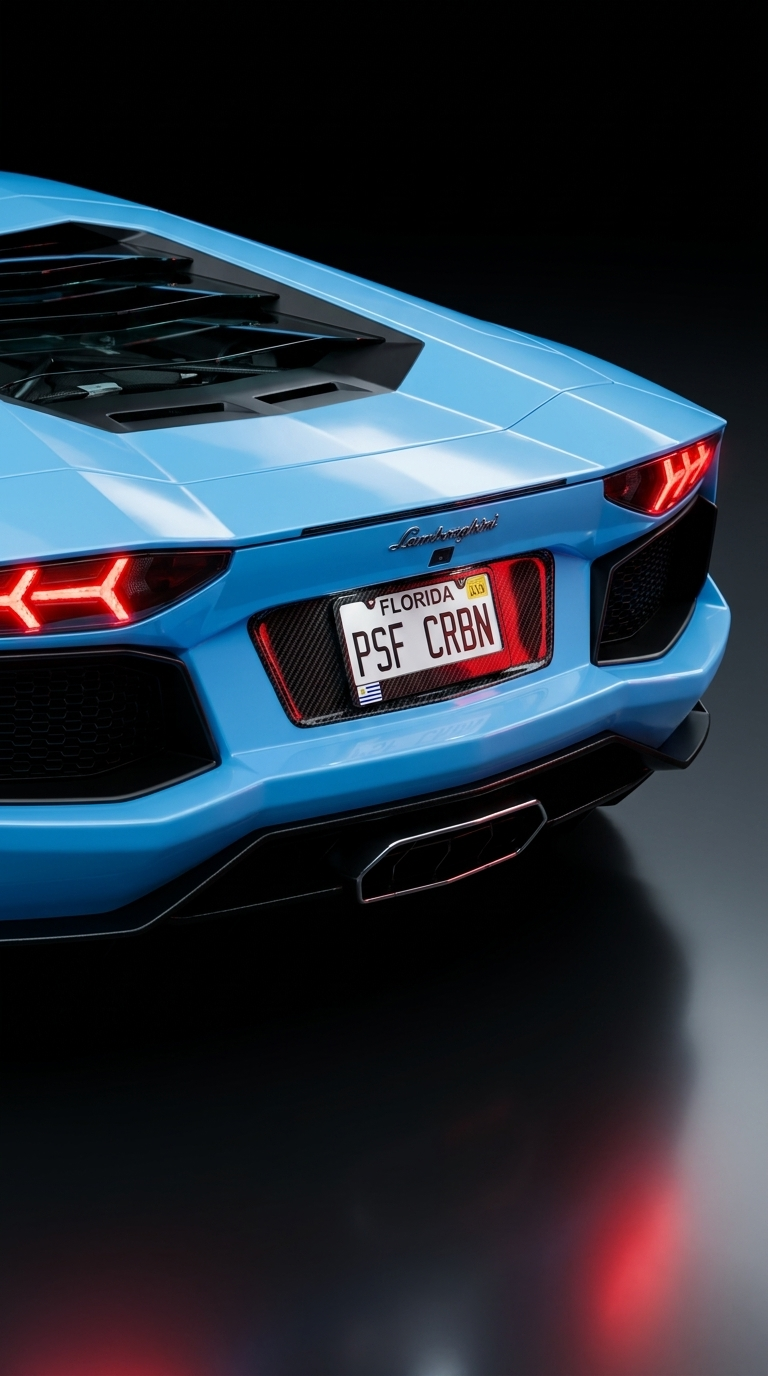 Uruguay carbon plate frame on Lamborghini studio