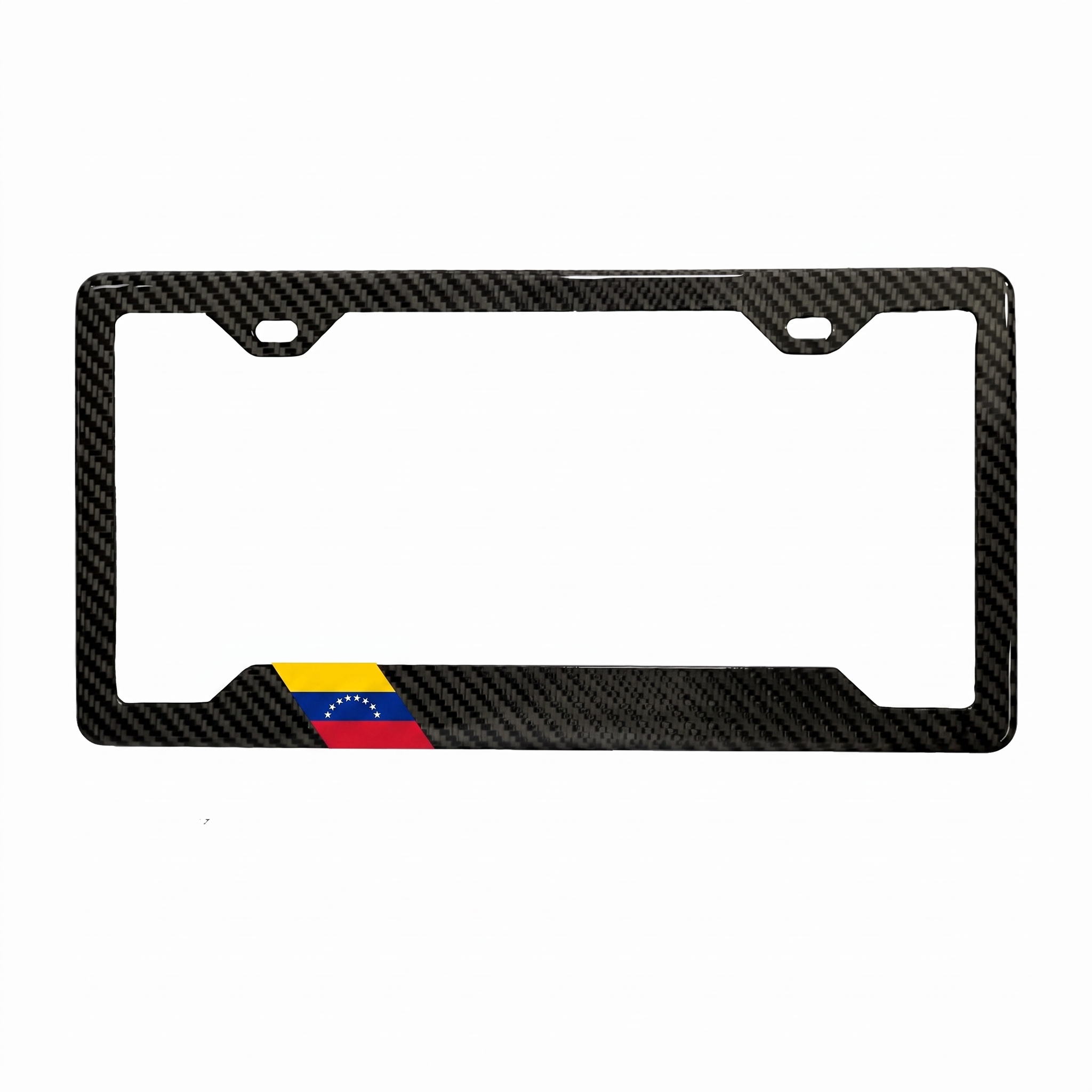 Venezuela Flag Carbon Fiber License Plate Frame