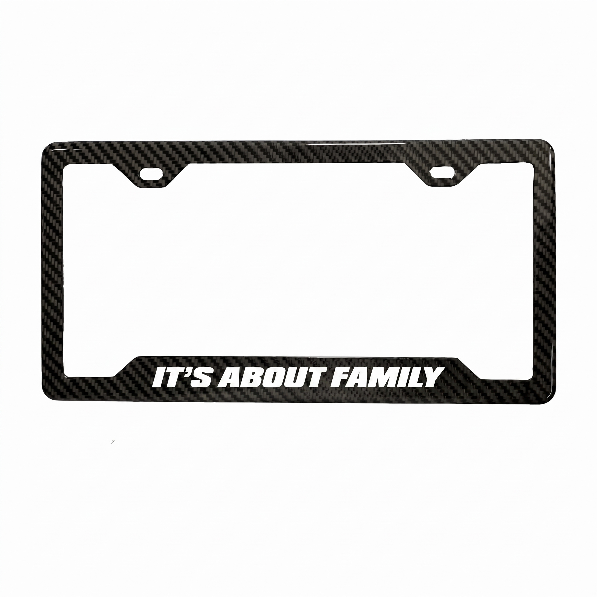 Its About Family carbon fiber license plate frame by PSF Carbon
