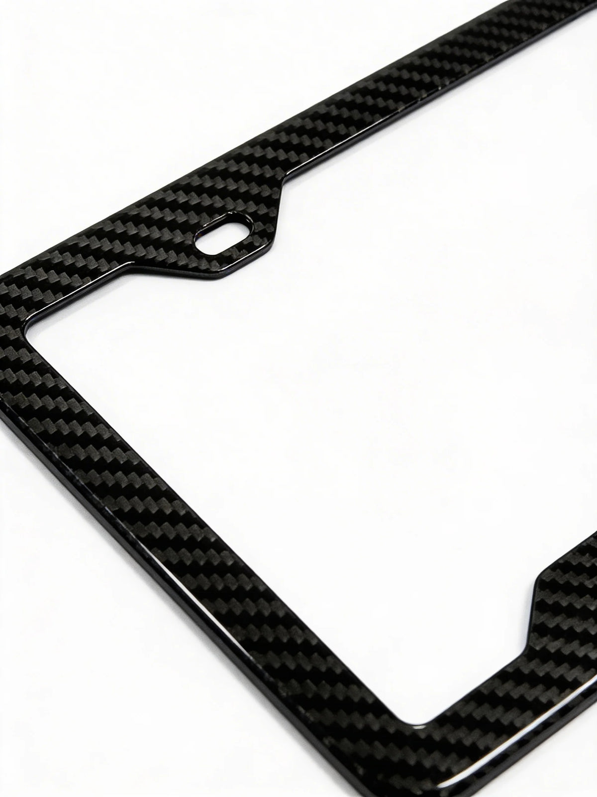 Puerto Rico carbon fiber plate frame close-up