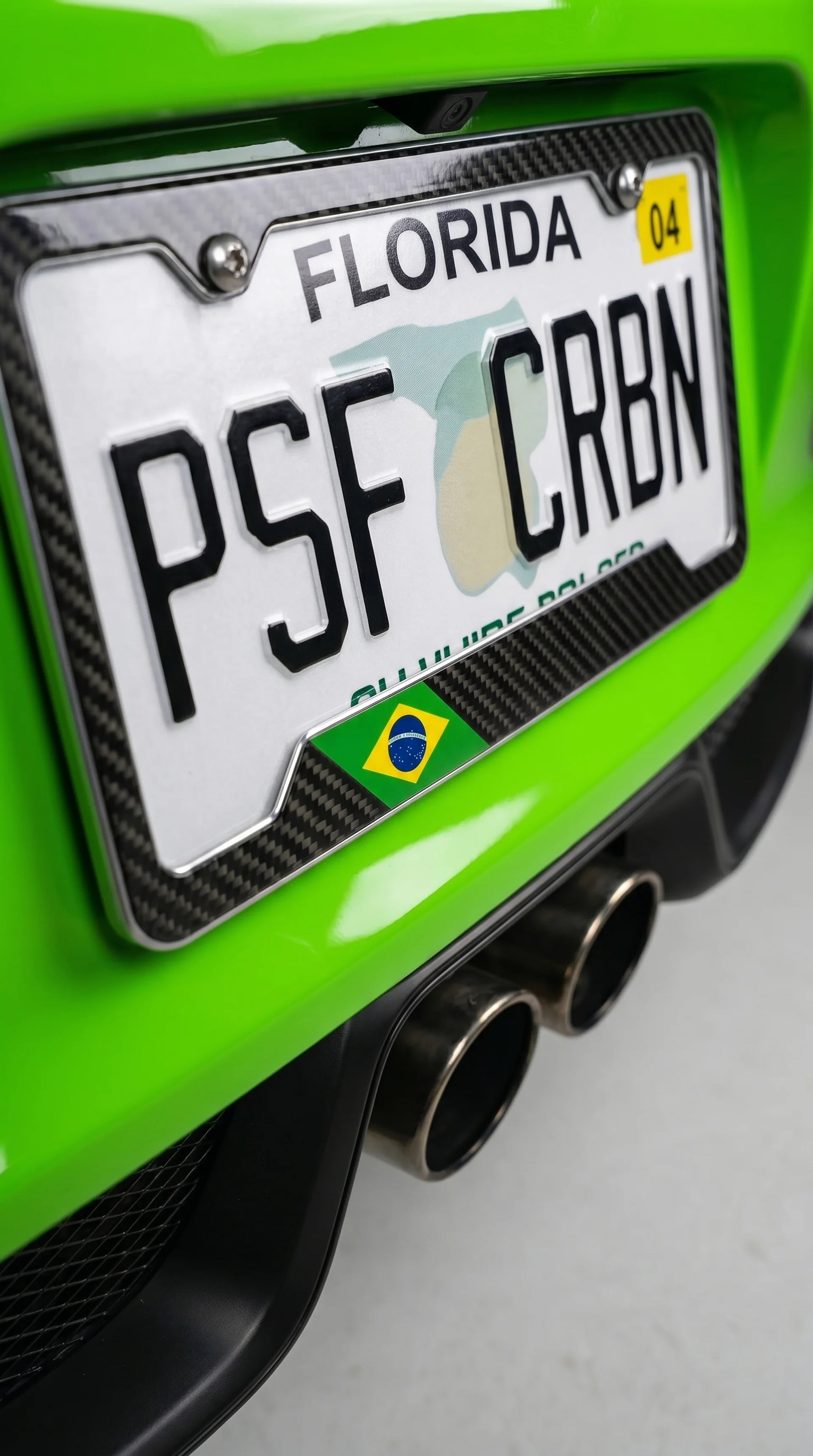 Brazil Splatter Carbon Plate Frame