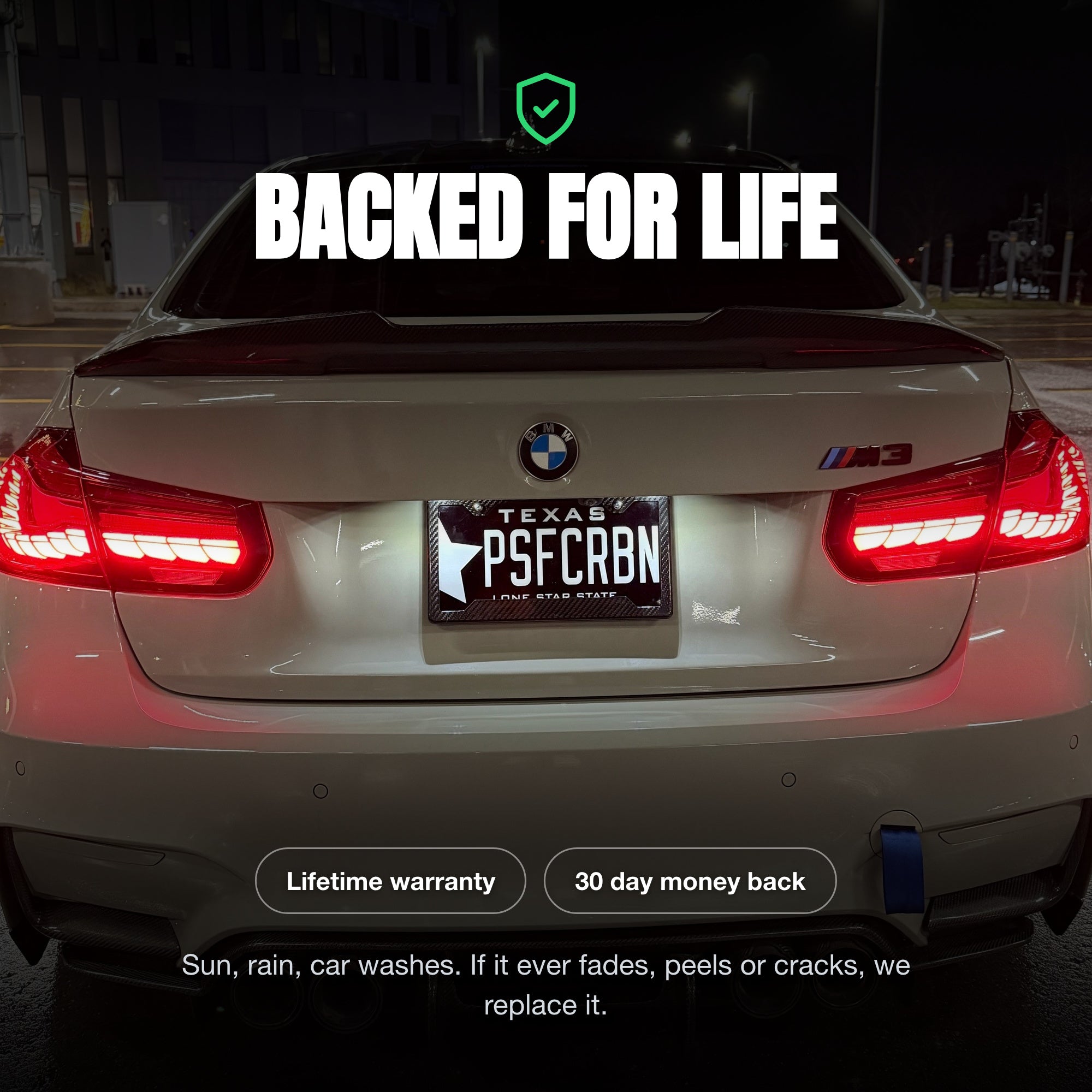 Lifetime warranty and 30 day money back guarantee