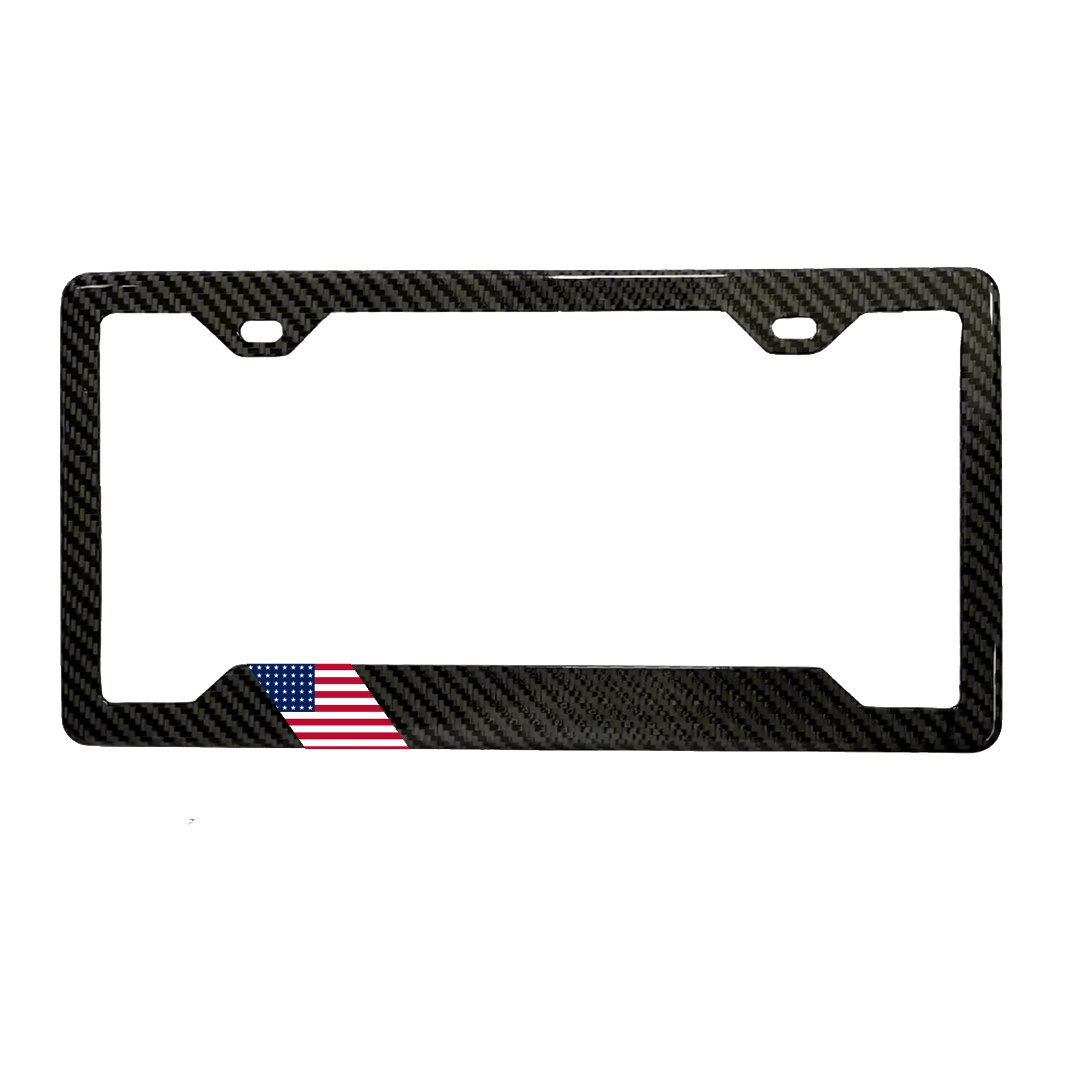 USA Carbon Fiber License Plate Frame